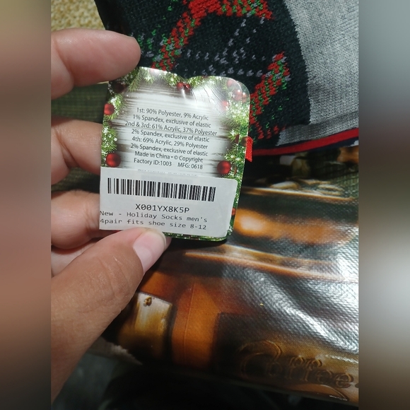 FRIENDS Gray Socks with Black Dog Design - Picture 8 of 8